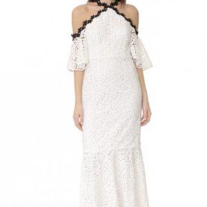 Jill Stuart White Lace Gown